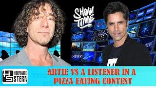 Artie TV Show Artie vs a listener in a pizza eating contest