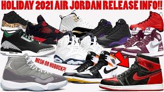 HOLIDAY 2021 AIR JORDAN RELEASE INFO + PATENT LEATHER BRED AJ1?!?