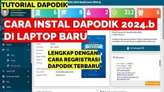 CARA INSTAL DAPODIK 2024.b DI LAPTOP BARU