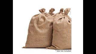 Burlap Bags 22" x 36" - Great for Planting/Gardening - Kids Sack Bag - Sacks Burlap - Overview