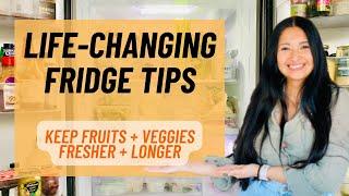 LIFE-CHANGING Fridge Tips | How to Keep Fruits and Veggies Fresher and Longer | Happy Earth Month