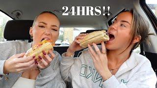 Trying New Items On The Menu For 24 Hours!! | Immie and Kirra