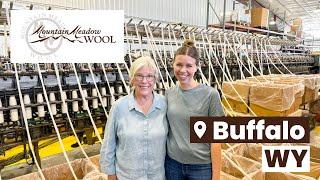 Wyoming Grown Yarn - Mountain Meadow Wool Mill Tour in Buffalo, WY #unitedskeinsofamerica