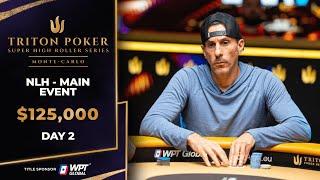 $125K NLH MAIN EVENT - Event #10 Day 2 | Triton Poker Series Monte-Carlo 2024