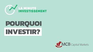 Investissement | Pourquoi investir?