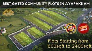 ️Premium Gated Community Villa Plots In Ayapakkam Chennai️