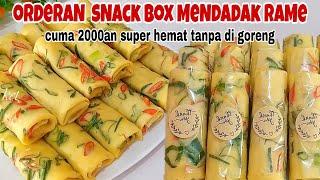 JAJANAN 2000AN KEKINIAN‼️PAJANG JUALAN DI WARUNG KECIL ORDERAN SNACK BOX MENDADAK RAME