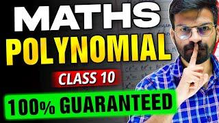 POLYNOMIALS in Maths Class 10 Most Important Questions +PYQ SOLVED | Maths Live Marathon