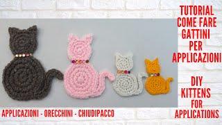 Come fare un gattino per applicazioni - DIY kittens for applications - Gatitos para aplicaciones