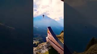 Jumping Over An  Entire TOWN ||Not an Average Base Jump #shorts #reactionvideo #shortsfeed