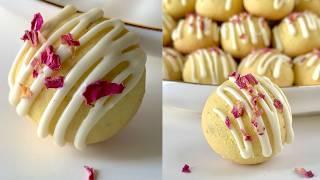 Only 5 minutes! Minimum ingredients Cookies for Christmas/ Melts in your mouth mini cookies