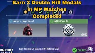 How to Earn 3 Double Kill Medals in MP Matches Cod Mobile 2023