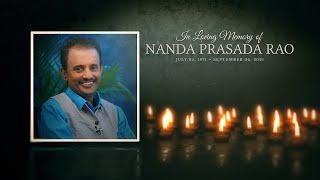 In Loving Memory of Nanda Prasada Rao | PMC English