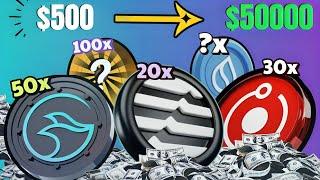 Top 4 altcoins for 100x gains - $500 crypto portfolio  - Best altcoins to buy now -100x crypto coins