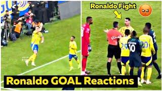 Ronaldo First GOAL in 2025 Reactions & Heated Moment vs Al Akhdoud