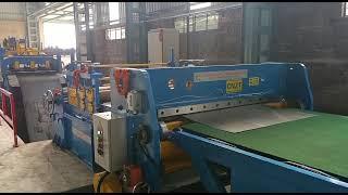 ZHONGTUO brand 4x1600mm 0-60m speed CTL machine full line running successfully in India New Delhi