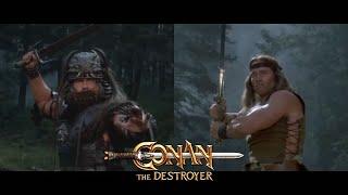 Conan the Destroyer - Conan vs Queen Taramis Henchmen (2/2) [HD]