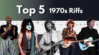 Top 5 1970s Riffs - Stunning Guitar Tab