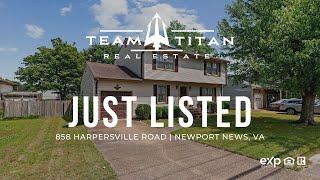 858 Harpersville Road Newport News, VA | 4 bed 2.5 bath 1,909 sq ft | Johnny Francum 757-342-9106