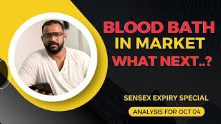 BLOOD BATH IN MARKET....| MARKET ANALYSIS | BEST TRADE FOR TOMORROW IN NIFTY AND BANK NIFTY 04/10