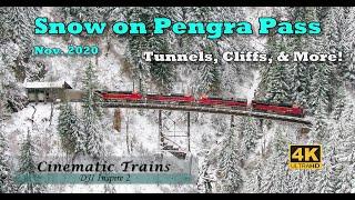 Snow Trains on Pengra Pass | Tunnels, Cliffs, & more! | Nov. 8, 2020 | DJI Inspire 2