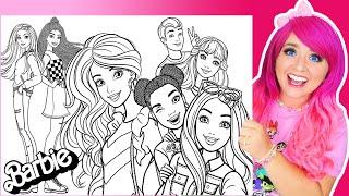 Coloring Barbie & Friends Coloring Pages | Barbie, Ken, Brooklyn, Nikki & Daisy Coloring Videos