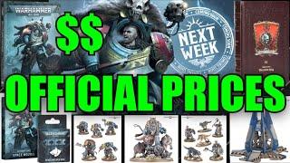 Games Workshop PRICE SURPRISE... Warhammer 40k Space Wolves Range Refresh Launch #Warhammer #New40k