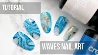 TUTORIAL | WAVES NAIL ART- Creative Play Gel Polish