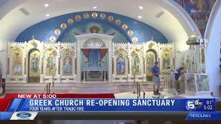 Greek church reopening sanctuary 4 years after tragic fire