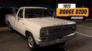 1972 Dodge D200 Classic Pickup Truck Overview