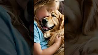 The Sweetest Friendship Ever  #GoldenRetriever #puppy #pets  #CutenessOverload #doglover #animals