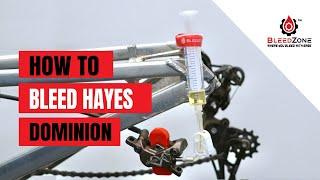 How to Bleed Hayes Dominion Hydraulic Disc Brakes | BleedZone Kit