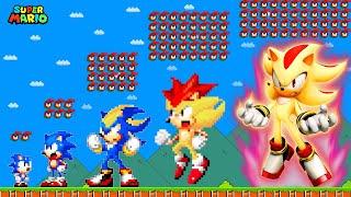 Super Mario Bros. but Every Seeds make Sonic become SUPER CHAOS SHADOW