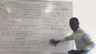 BUSINESS FINANCE(Cost of Capital {Cost of Equity[Ke]}- Practical Problems solved).