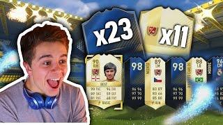 I SWEAR YOU'LL NEVER SEE A PACK OPENING LIKE THIS EVER AGAIN | 23 TOTYS & 11 LEGENDS - FIFA 17