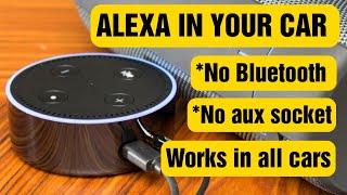 How to install Amazon Alexa in your car without Aux or Bluetooth required. Echo & FM transmitter