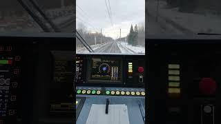 200 км/ч на поезде  #железнаядорога #поезд #машинистпоезда #машинист