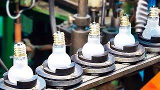 HOW a LIGHT BULB is MADE  | MASS PRODUCTION PROCESS of INCANDESCENT BULBS