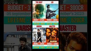 THE GOAT  LIO  VARISU  MASTER #movie comparison #shorts #thalapathyvijay #vijayupdate