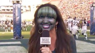 CupcakKe as a news reporter confronting a papi