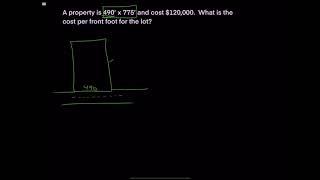 Cost per Front Foot - Real Estate Math