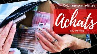 [ HAUL ] Achats - Unboxing - Coloriage pour adultes️