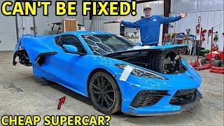 Rebuilding A Wrecked 2023 Corvette C8!!!