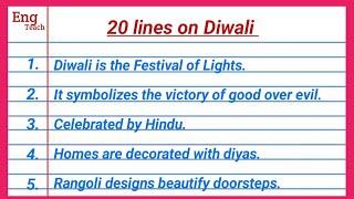 20 Lines on Diwali in English | Essay on Diwali | Diwali Essay | Deepawali Essay | Essay writing