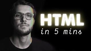 HTML in 5 minutes