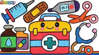 Medizinische Instrumente | Coloring Toy doctor set with Foam clay for Kids, Children