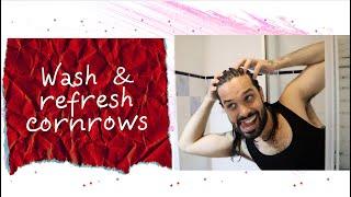 Wash & refresh #cornrows (ENGLISH SUBTITLES)