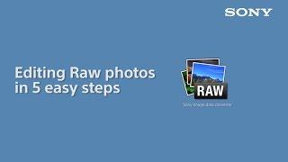 How to: edit RAW photo files with Sony Image Data Converter