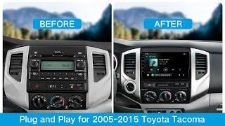 Install ViaBecs 9" Wireless Carplay Radio for 2005-2015 Toyota Tacoma, Easy Installation