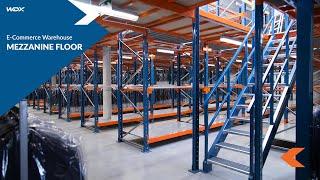 Mezzanine floor for e-commerce warehouse | WDX